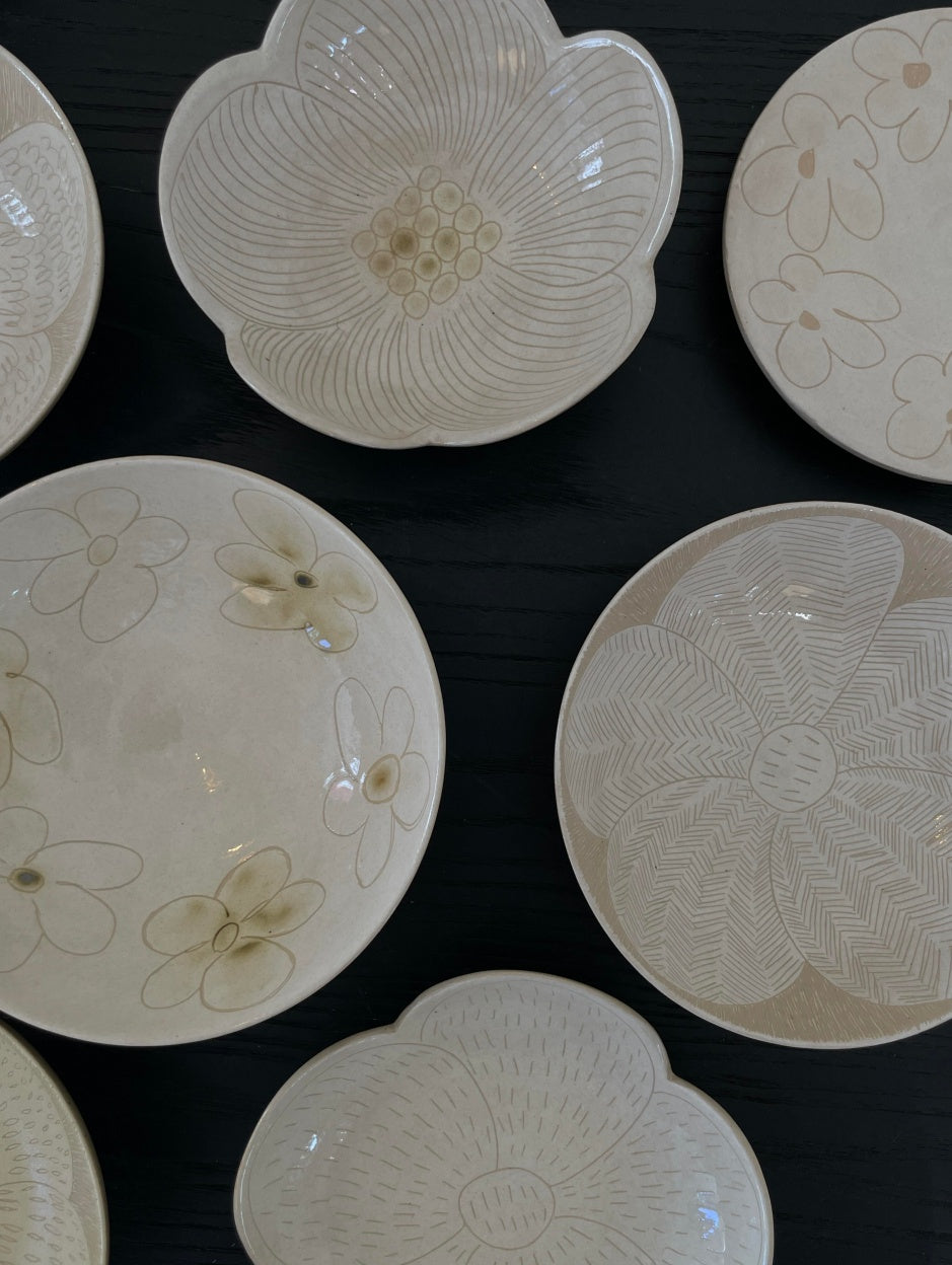 Rustic Stoneware Handmade Plates-Summer Limited Xin Feng Wang