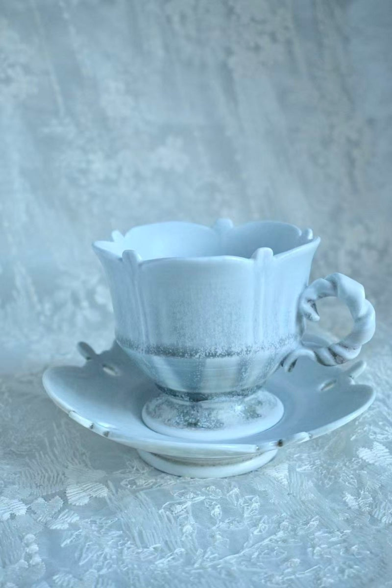 Misty Celadon Handcrafted Wood-Fired Porcelain Tableware Orange Yellow