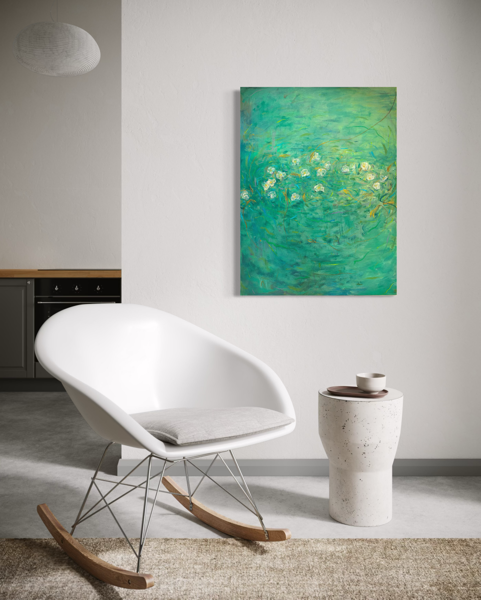 Poetic Abstraction Series – Drifting in White Lace (Original 1/1) Fengxi Ni
