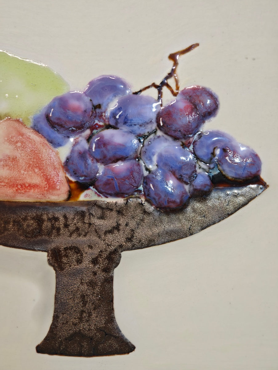 High-Temperature Glaze Ceramic Painting –Summer on the Pedestal (Original 1/1) Xianyue Lee