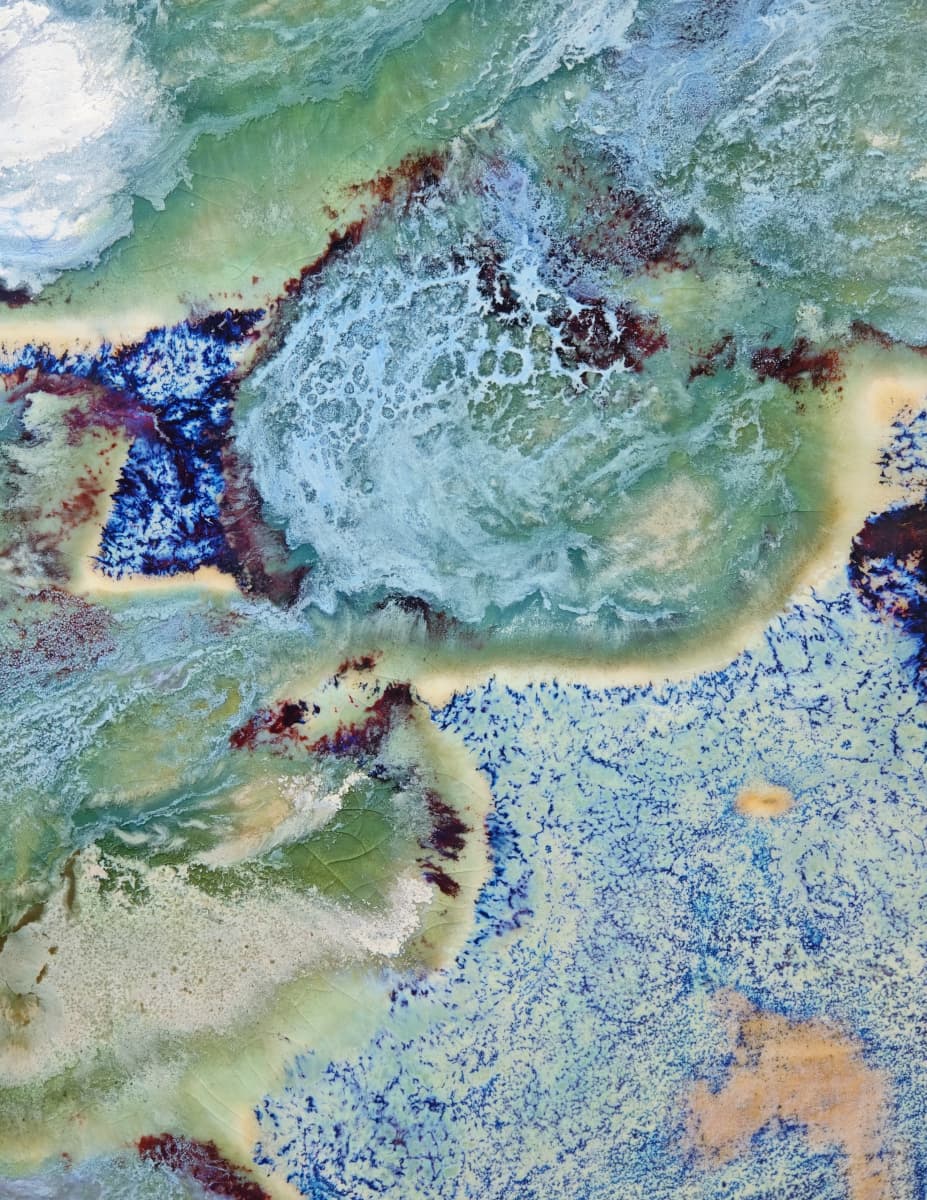 High-Temperature Glaze Ceramic Painting –Water Lily III (Original 1/1) Xianyue Lee