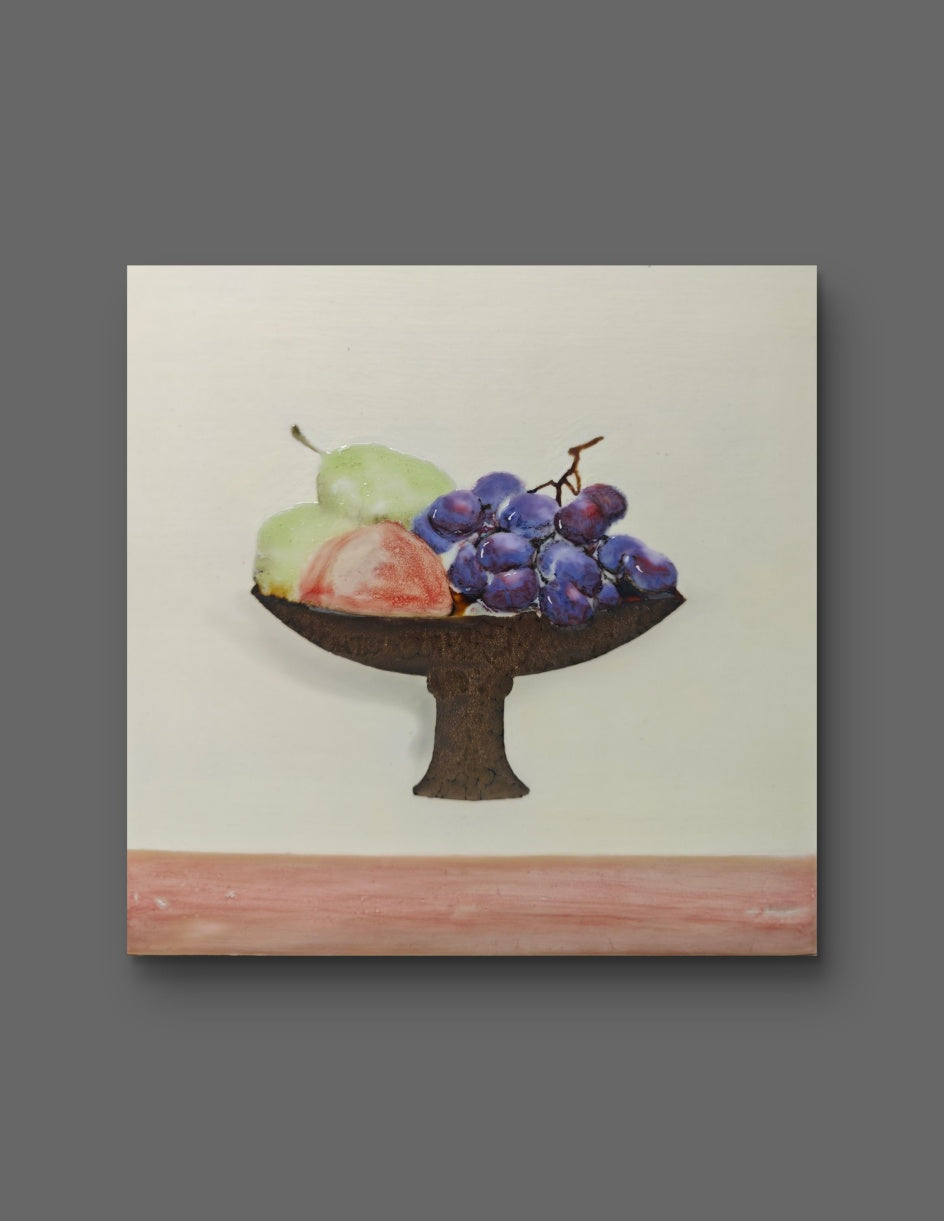 High-Temperature Glaze Ceramic Painting –Summer on the Pedestal (Original 1/1) Xianyue Lee