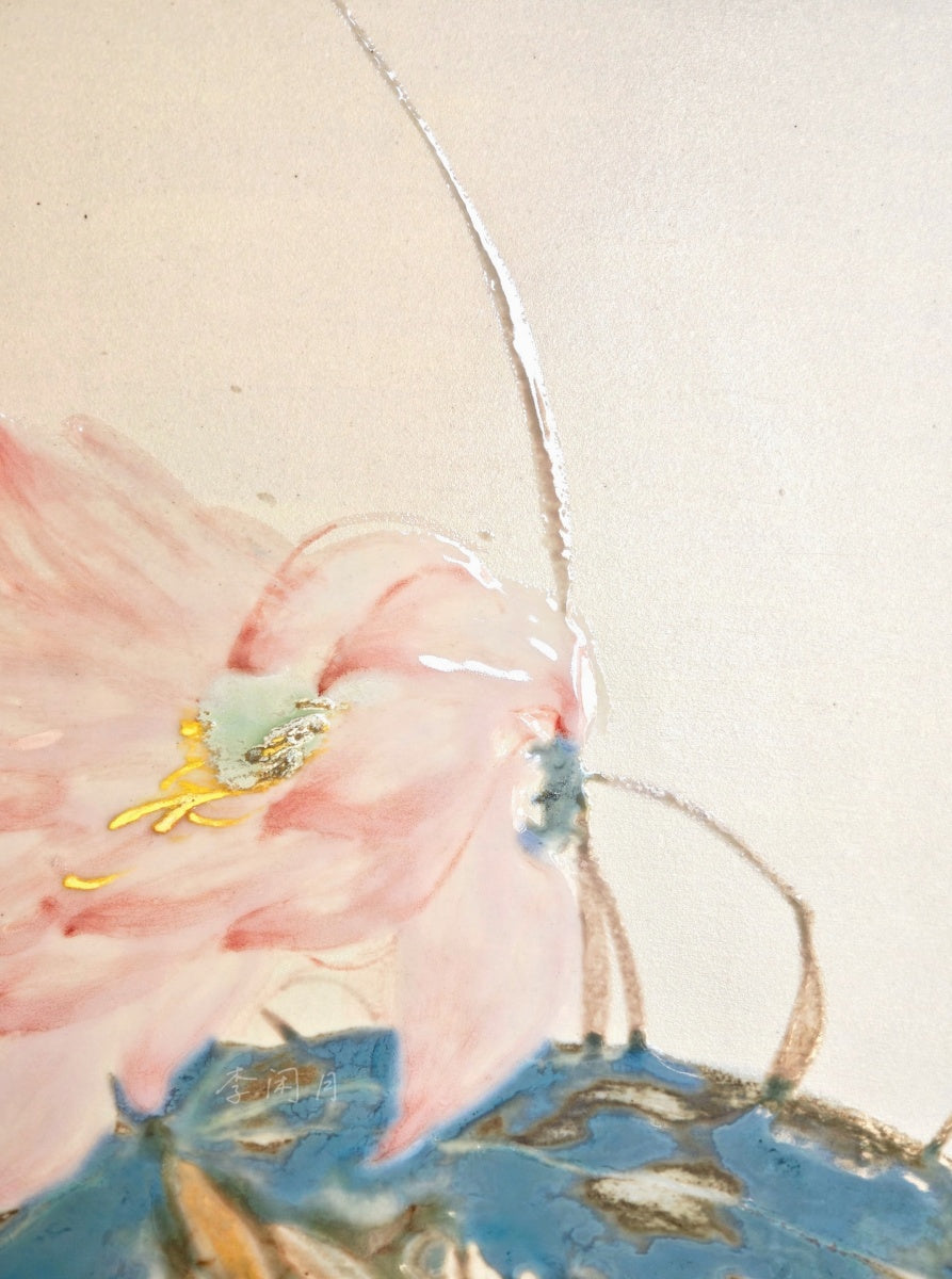 High-Temperature Glaze Ceramic Painting –Between Stone and Bloom (Original 1/1) Xianyue Lee