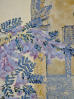 High-Temperature Glaze Ceramic Painting –A Hidden Corner of Blue Blossoms(Original 1/1) Xianyue Lee