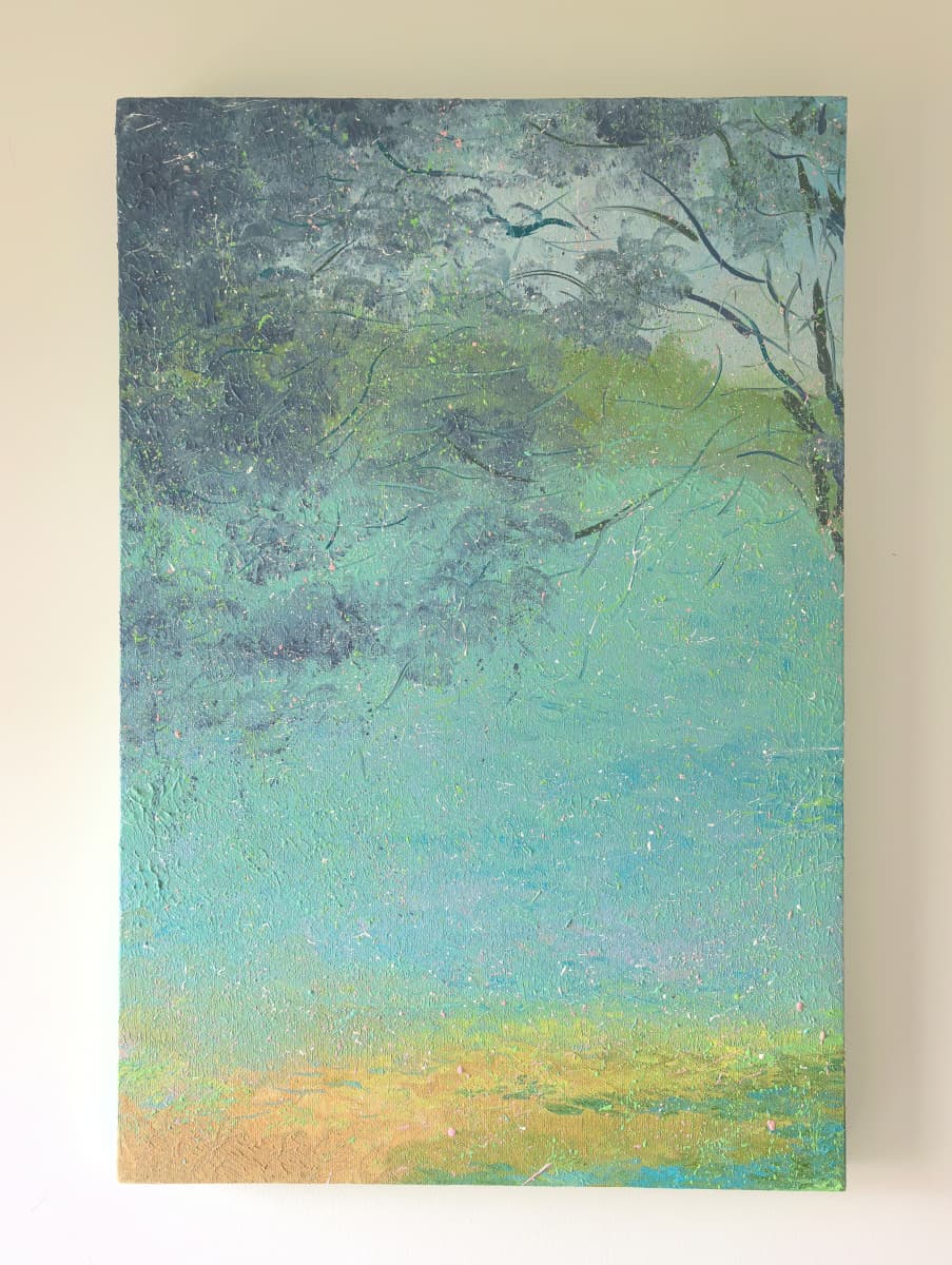 Poetic Abstraction Series – A Breath of Jelly-Blue Waters (Original 1/1) Fengxi Ni