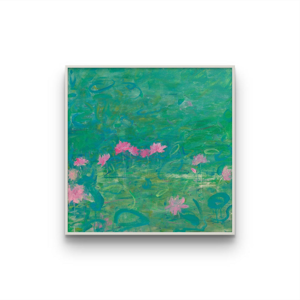 Poetic Abstraction Series – Jade Lotus in Sunny Radiance (Original 1/1) Fengxi Ni