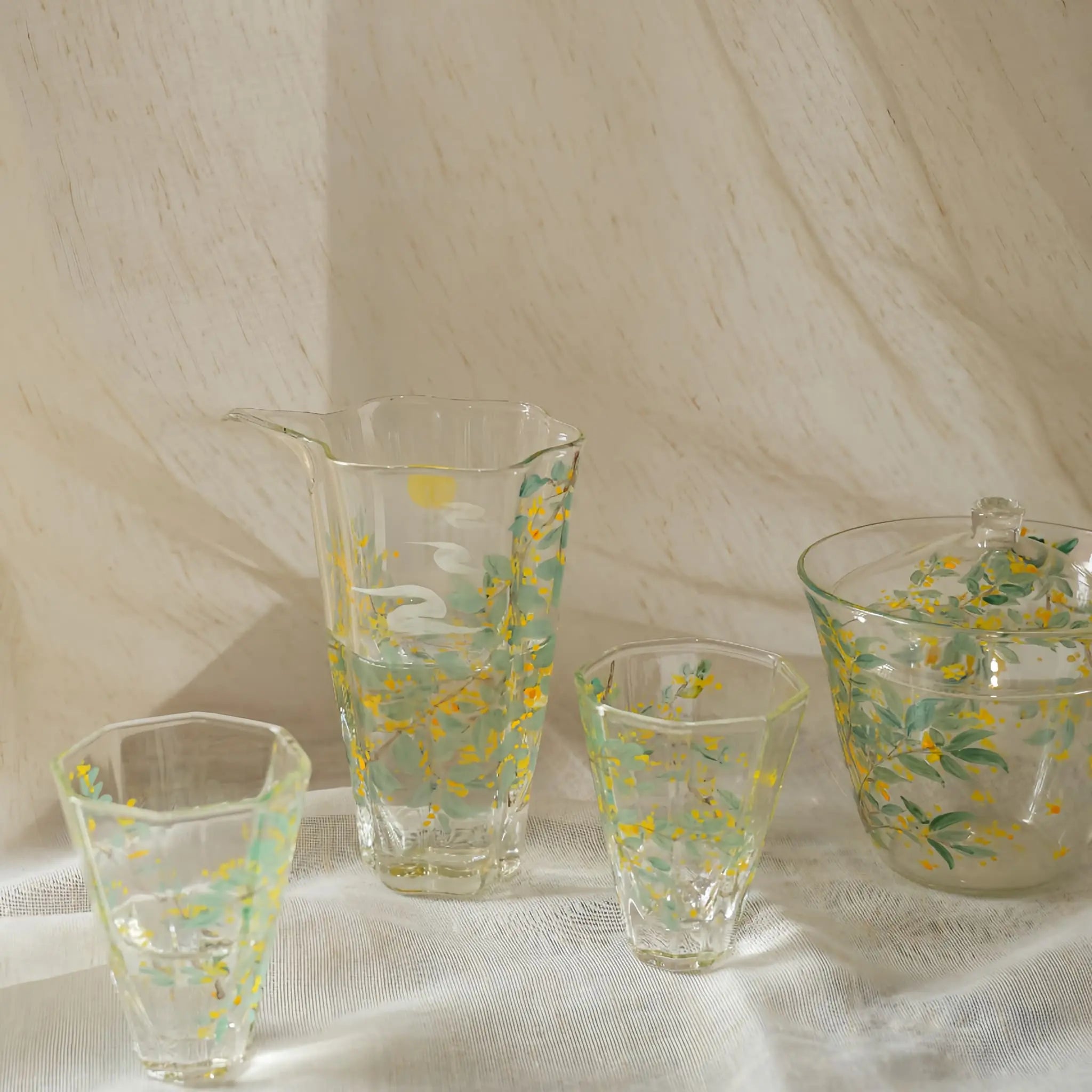 Osmanthus Whisper Glass Tea Set by ShiYu ShiYu