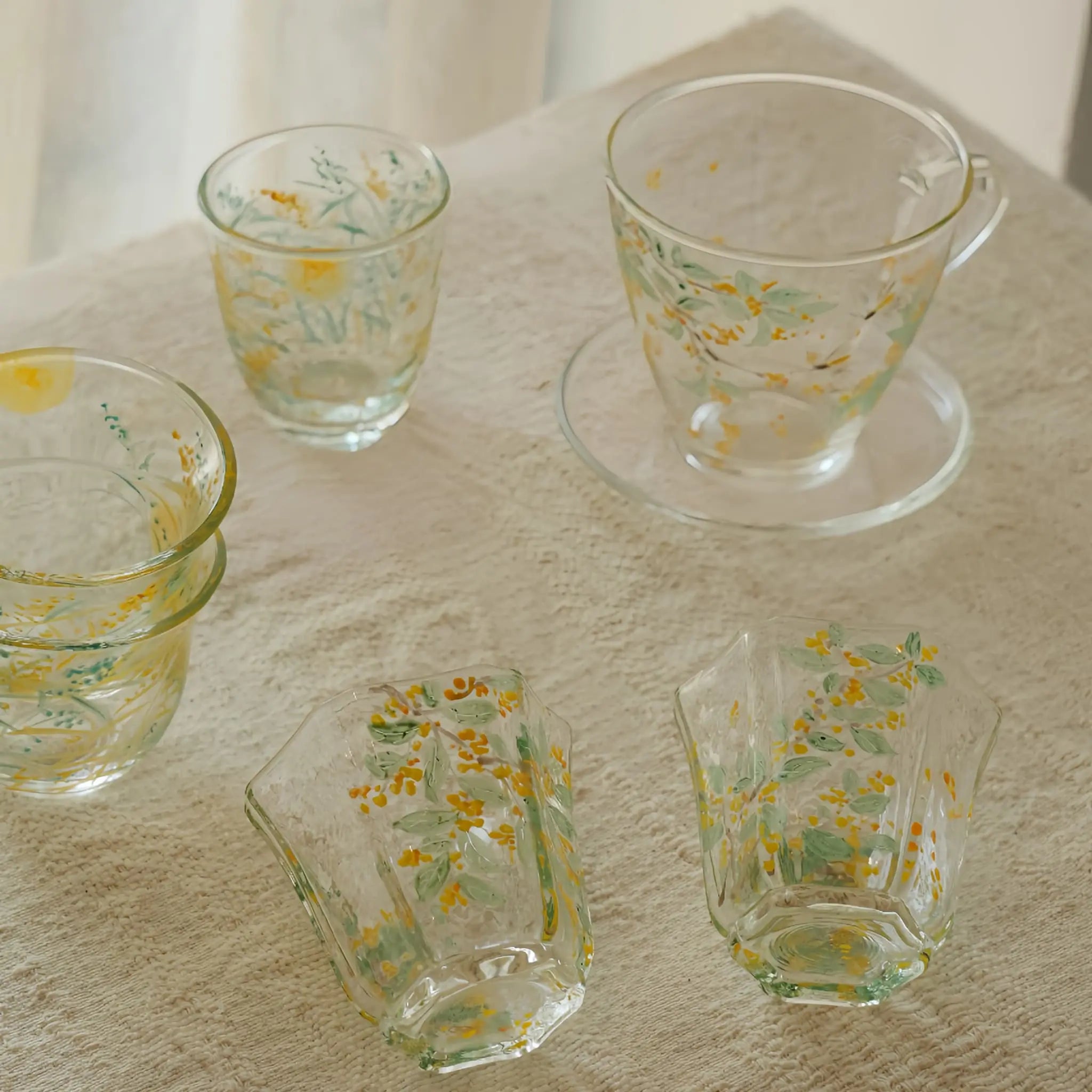 Osmanthus Whisper Glass Tea Set by ShiYu ShiYu