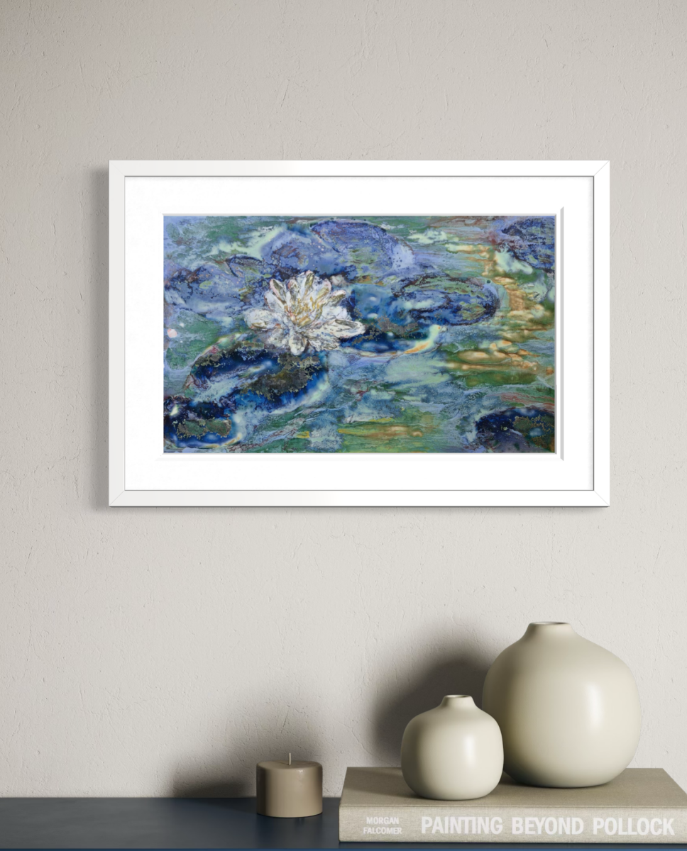 High-Temperature Glaze Ceramic Painting –Water Lily IV (Original 1/1) Xianyue Lee