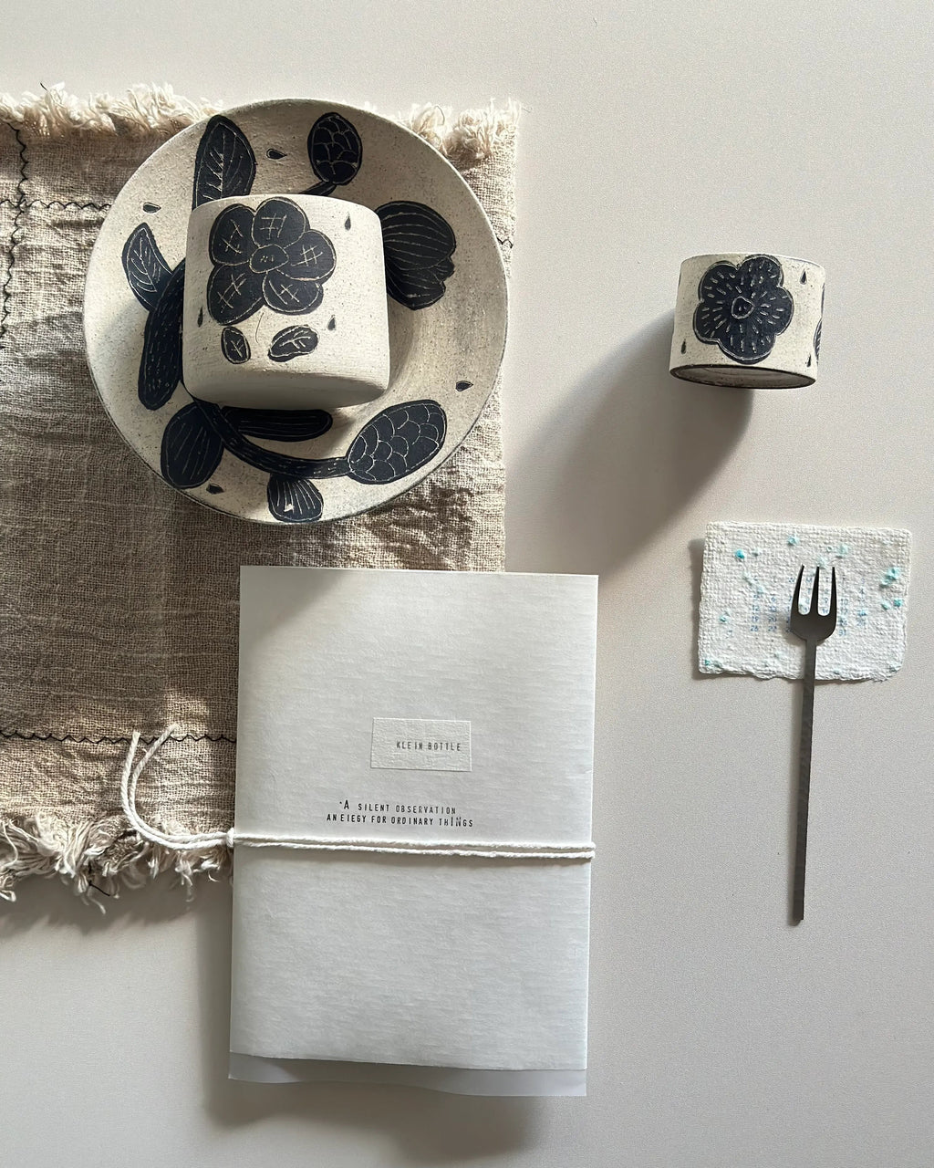 Rustic Stoneware Hand-Painted Cup-Carefree Style II Xin Feng Wang