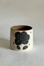 Rustic Stoneware Hand-Painted Cup-Leisurely Moments Xin Feng Wang