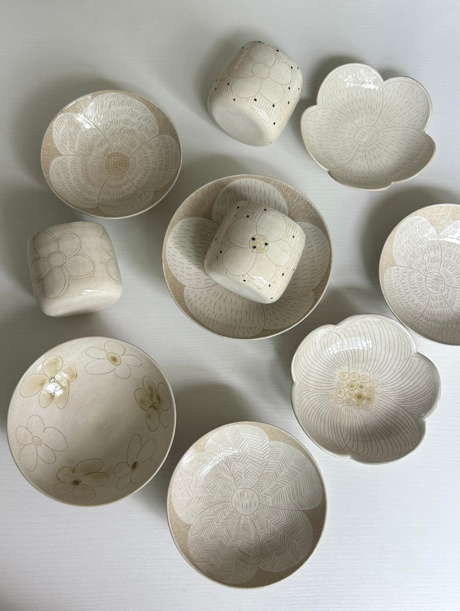 Rustic Stoneware Handmade Plates-Summer Limited Xin Feng Wang