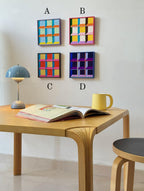 Urban Kaleidoscope Series I Fiber Art Good Monica
