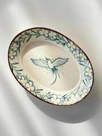 Spring Prelude Hand-Painted Oval Ceramic Plate Chi Su