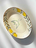 Spring Prelude Hand-Painted Oval Ceramic Plate Chi Su