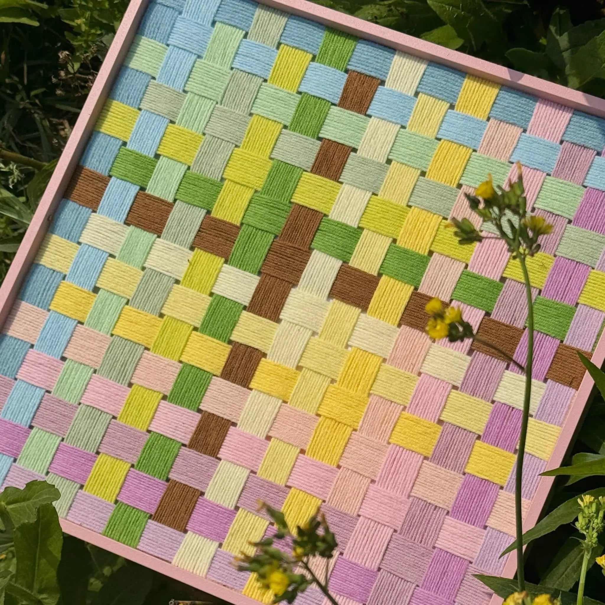 Spring in Full Bloom Fiber Art By Good Monica Good Monica