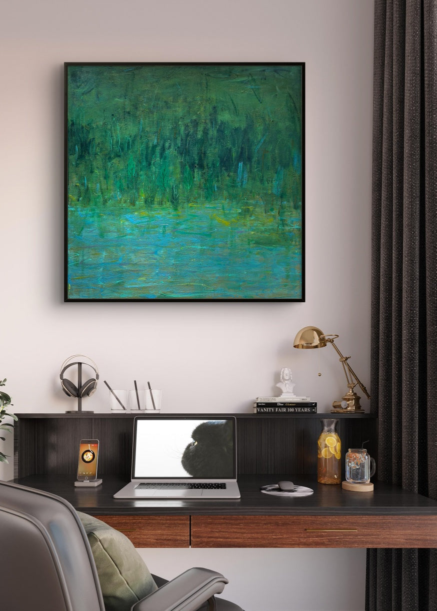 Poetic Abstraction Series – By the Water's Edge (Original 1/1) Fengxi Ni