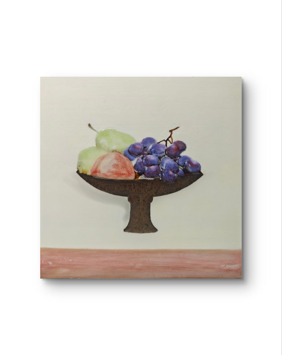 High-Temperature Glaze Ceramic Painting –Summer on the Pedestal (Original 1/1) Xianyue Lee