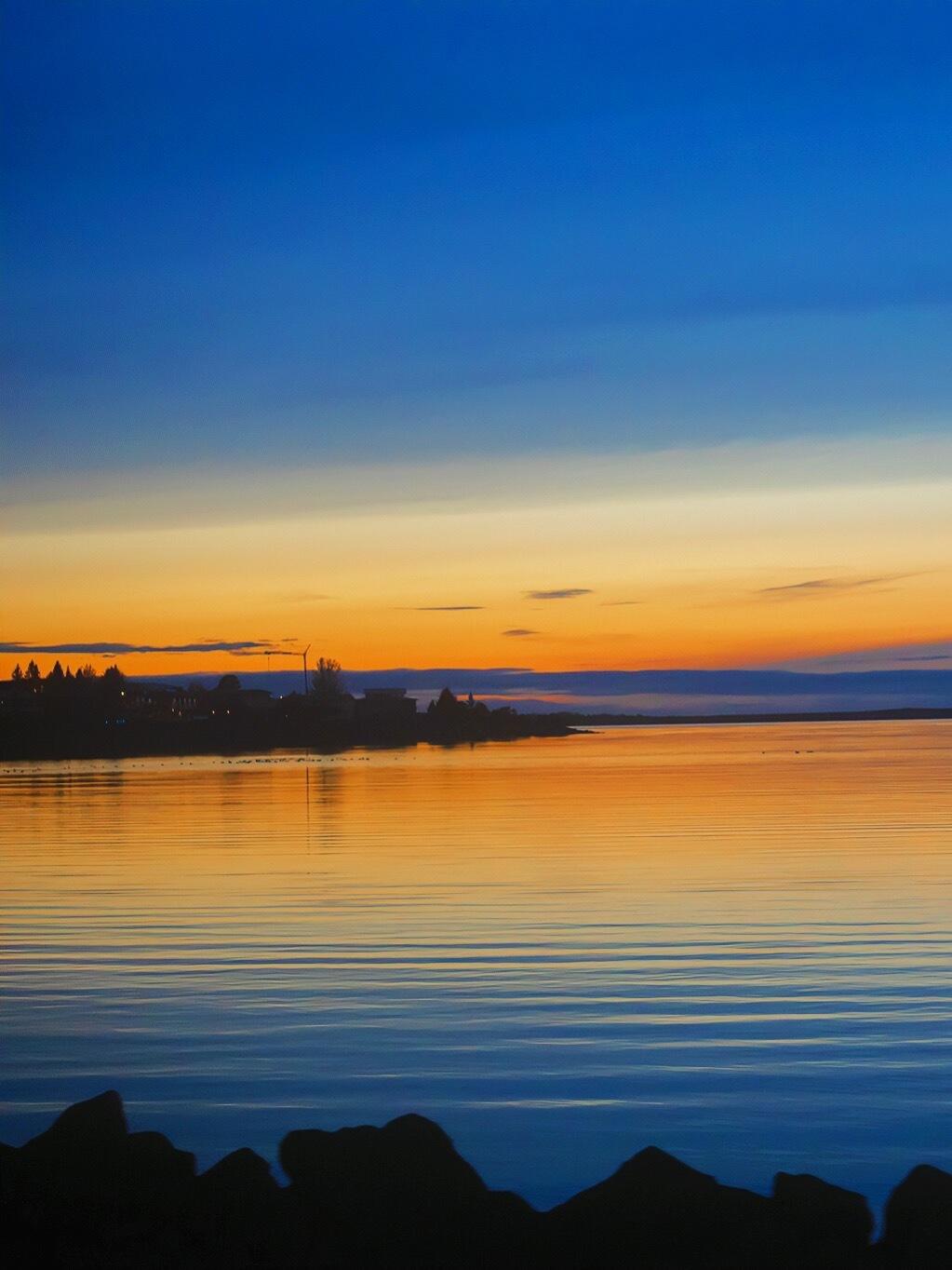 Sunrise Over the Sea Fiber Art Good Monica