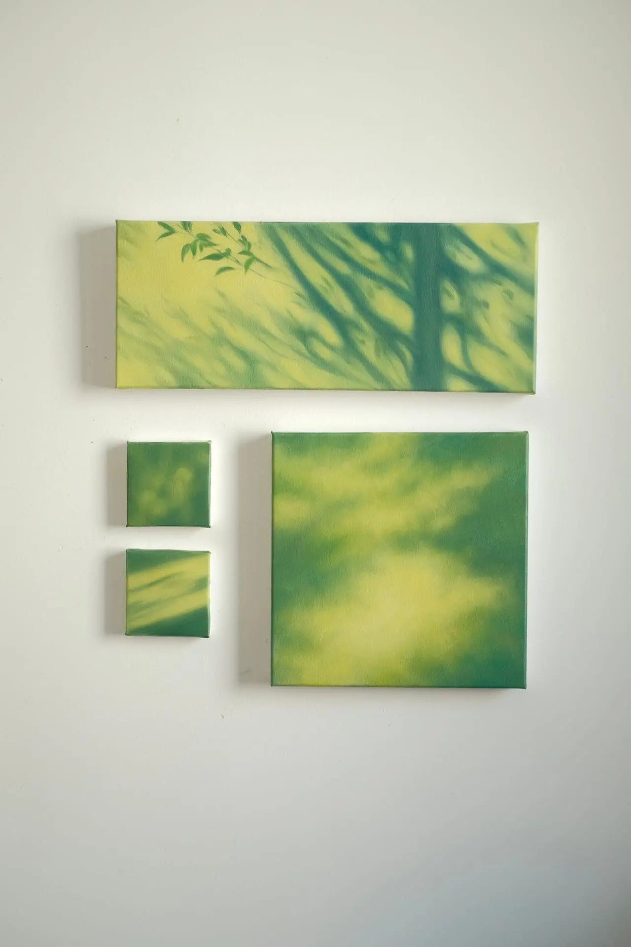 Textural Light Oil Painting Series – Green Reverie Nian San