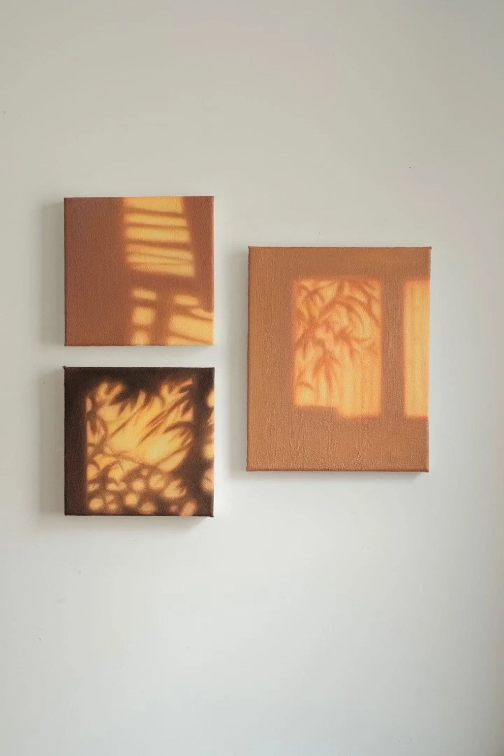 Textural Light Oil Painting Series – Sunset Behind the Hills Nian San