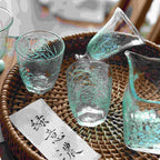 The Verdant Moment Glass Tea Set by Shi Yu ShiYu