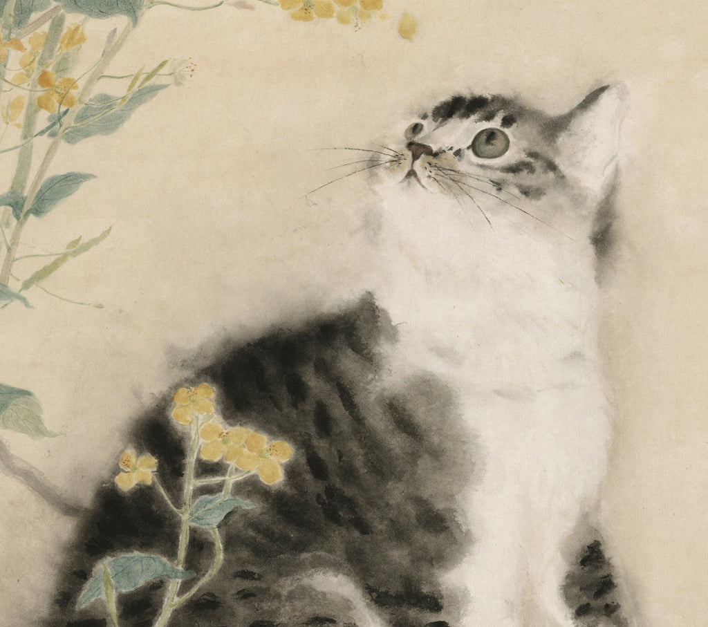 Chinese Mogu Bird-and-Flower Painting – Chasing Spring in the First Light Jing Li