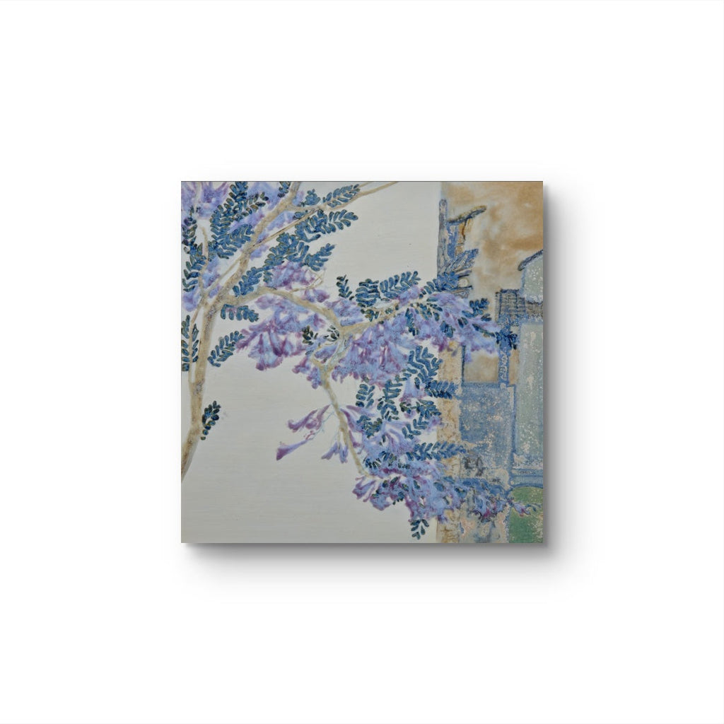 High-Temperature Glaze Ceramic Painting –A Hidden Corner of Blue Blossoms(Original 1/1) Xianyue Lee