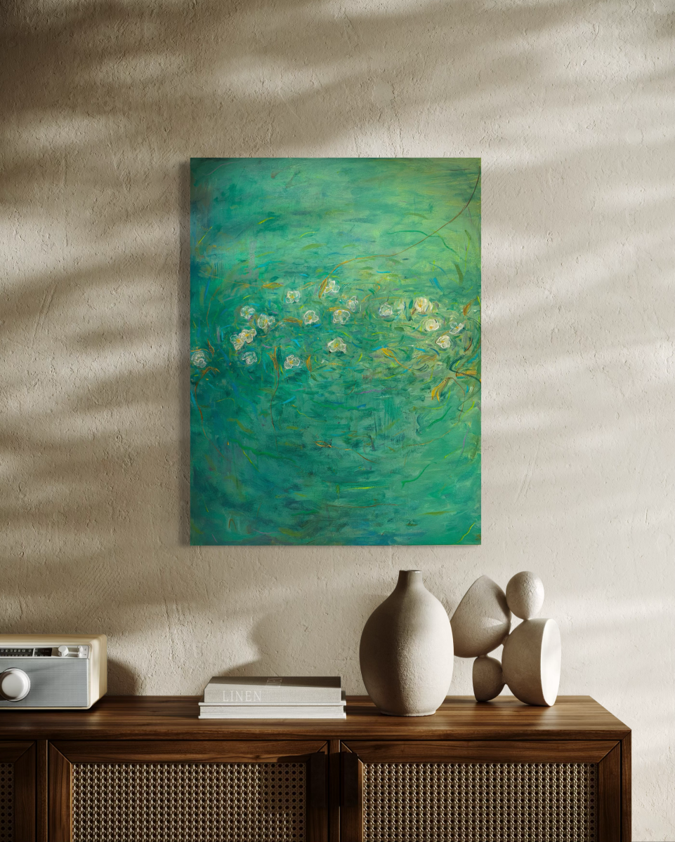 Poetic Abstraction Series – Drifting in White Lace (Original 1/1) Fengxi Ni