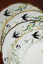 Willow & Swallow Dessert Plate By ChiSu ChiSu