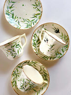 Willow & Swallow Espresso Cup with Saucer Set By ChiSu ChiSu