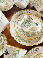 Willow & Swallow Espresso Cup with Saucer Set By ChiSu ChiSu