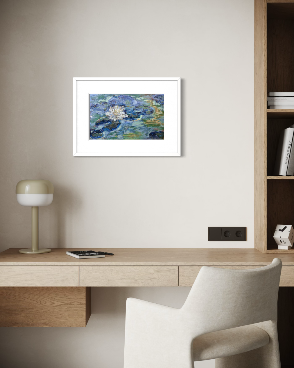 High-Temperature Glaze Ceramic Painting –Water Lily IV (Original 1/1) Xianyue Lee