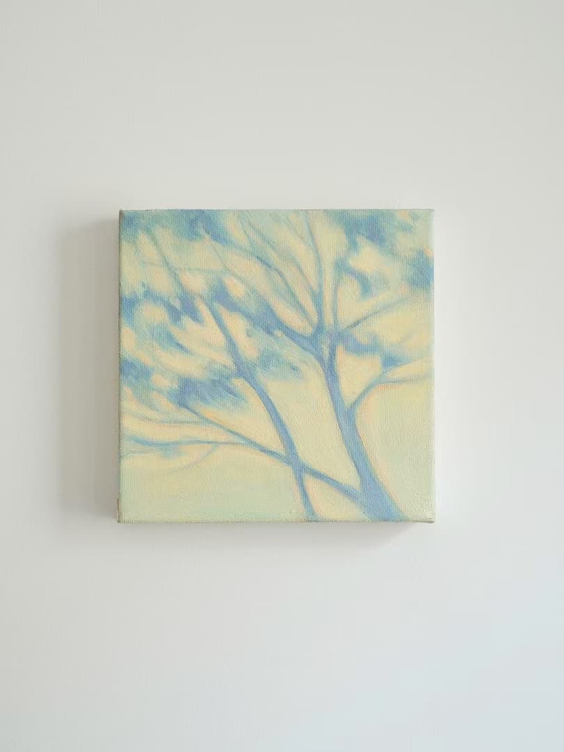 Texture & Light Oil Painting Series – Blue Tree Shadow Nian San
