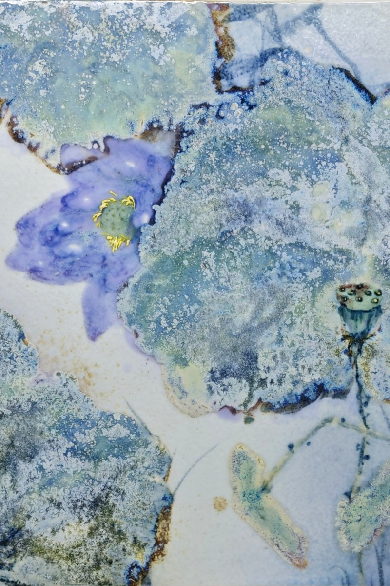 High-Temperature Glaze Ceramic Painting –Hidden Lotus (Original 1/1) Xianyue Lee